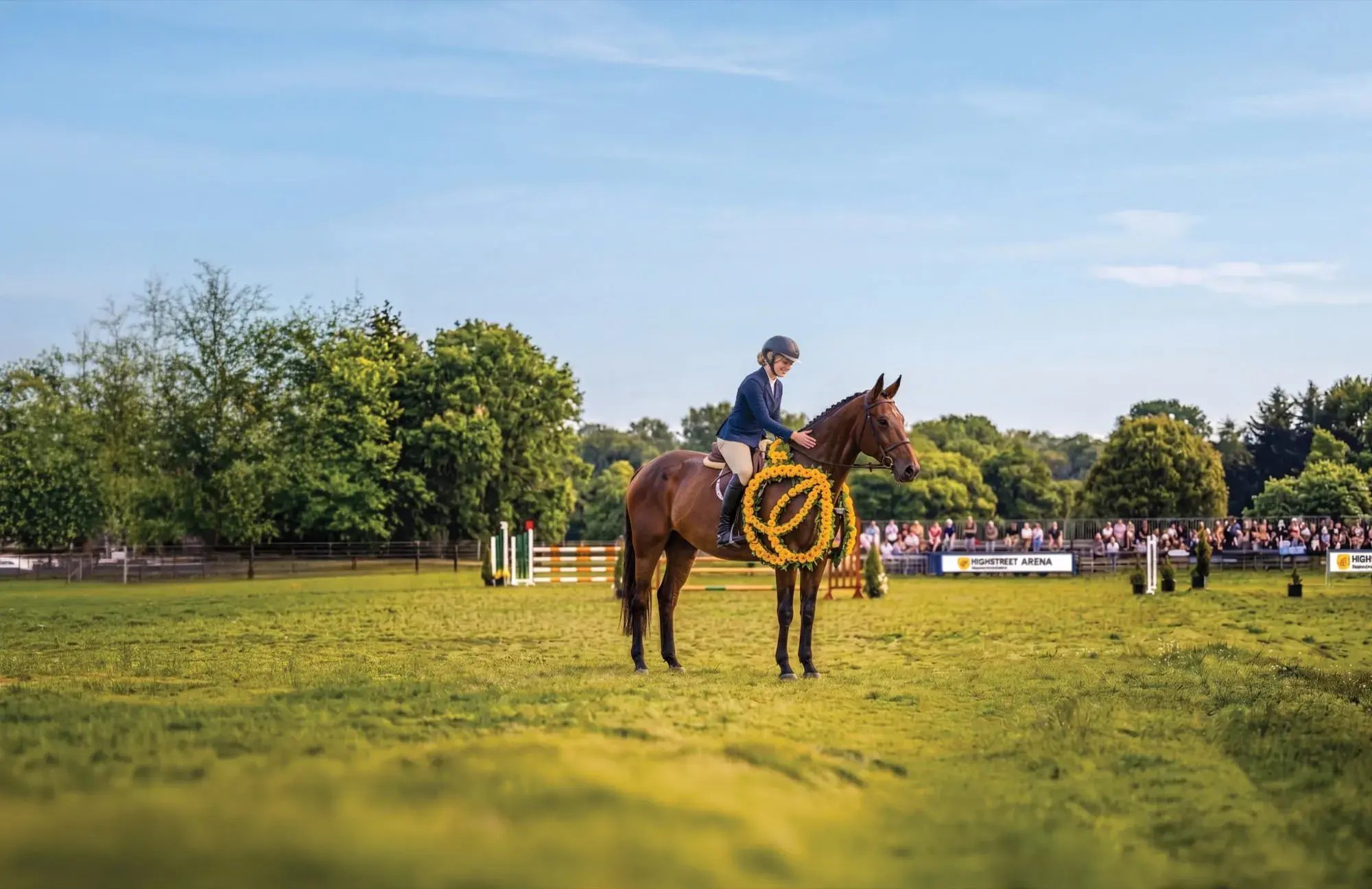Rider on horseback at the Traverse City Horse Shows